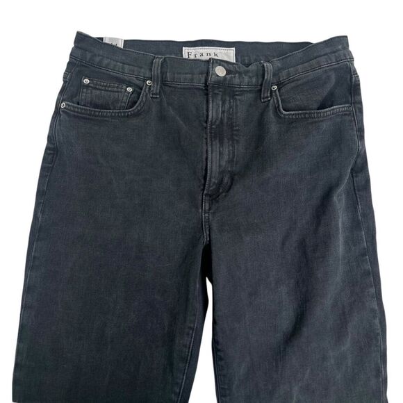 Frank & Eileen Cork The Everyday High Waist Straight Leg Jeans Worn Black sz 30 - Picture 4 of 12